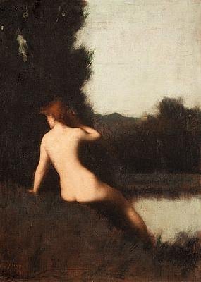 Jean-Jacques Henner A Bather oil painting image